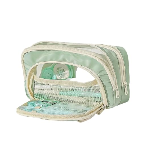 Wsdsgz Hochkapazität Bleistiftkoffer Multi Layered Stiftbeutel Marker Organisatoren Taschen Reise Make Up Tasche Für Schulbüroreisen von Wsdsgz