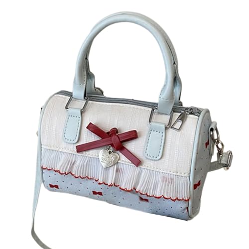 Wsdsgz Mode Dot Umhängetasche Mit Bögen Dekore Leichte PU Crossbody Taschen Abend Geldbeutel Essentielle Gegenstände Handtasche Leichte Frauen Crossbody Tasche von Wsdsgz