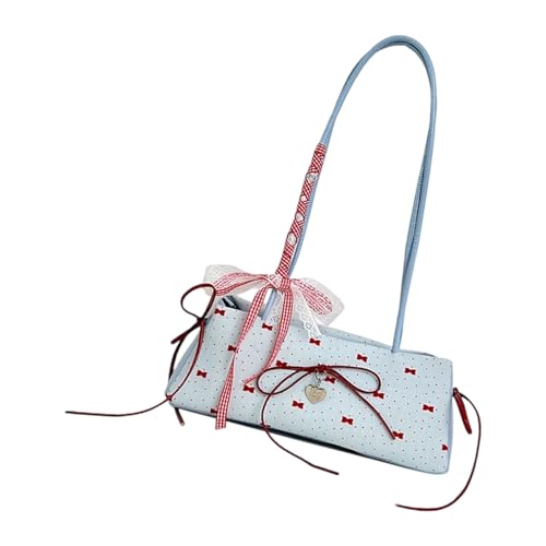 Wsdsgz Mode Spitzenpraxis Handtasche Mit Bögen Dekore PU Leder Umhängetasche Für Einkaufsarbeit Event Reisen Aktivitäten Stilvolle Umhängetasche von Wsdsgz