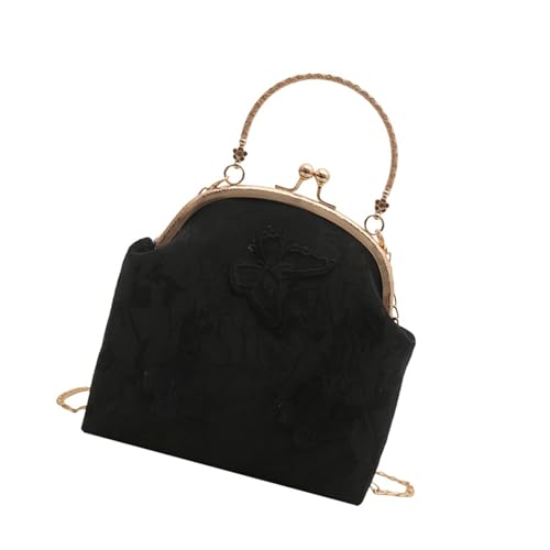 Wsdsgz Retro Chinesische Stile Crossbody Umhängetasche Schmetterling Abendklammers Geldbörsen Mit Kussschlossknödel Taschen Handtasche Geldbörsen Abendmaulkolben Geldbörse von Wsdsgz