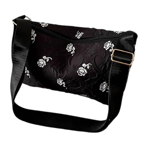 Wsdsgz Stilvolle Blumen Crossbody Tasche Mit Geräumiger Innenraumwatte Umhängetasche Casual Satchel Für Arbeitsreise Essentielle Stilvolle Freizeithandtasche von Wsdsgz