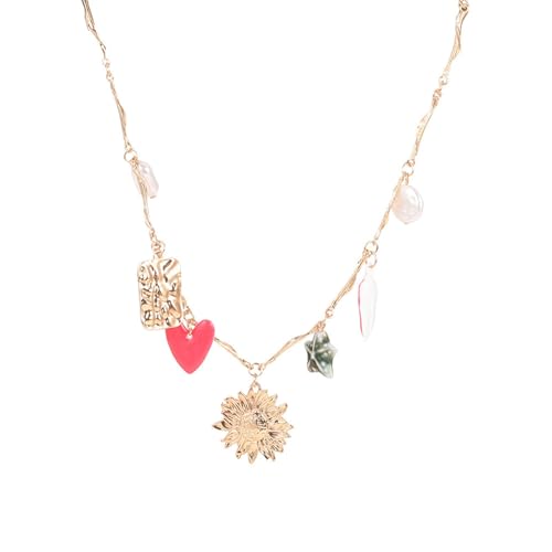 Wsdsgz Vintage Styles Handgefertigte Nachahmung Perlen Halskette Mit Legierungskette Für Frauen Elegante Party Täglicher Schmuck Geschenk Handgefertigt Vintage Imitation Perlen Halskette von Wsdsgz