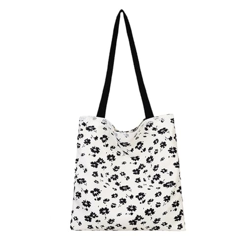 Wsdsgz Zeitgenössisches Blumenmuster Schulterhand Handtasche Tränen Resistente Stoff Strukturiertes Design Multi Funktionaler Speicherraum Frauenleichter Umhängetasche von Wsdsgz