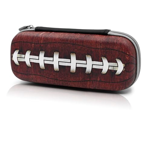 WtallasiSei Fußball-Federmäppchen mit Reißverschluss, mehrere Fächer, Schreibtisch-Organizer für Jungen, Mädchen, Schule, Büro von WtallasiSei