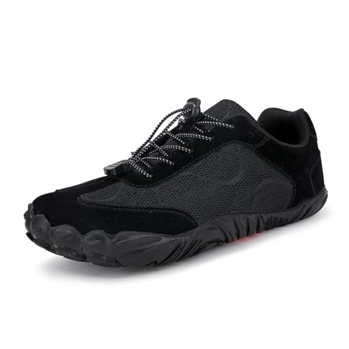Wtharosa Barfuß Wasserschuhe Männer Frauen Fünf Zehen Breite Zehenbox Minimalistische Schuhe Laufen Fitness Strand Leichtgewicht Schnelltrocknend Wandern Klettern Radfahren Outdoor,Schwarz,39 EU Wtharosa Barfuß Wasserschuhe Männer Frauen Fünf Zehen Breite Zehenbox Minimalistische Schuhe Laufen Fitness Strand Leichtgewicht Schnelltrocknend Wandern Klettern Radfahren Outdoor,Schwarz,39 EU von Wtharosa