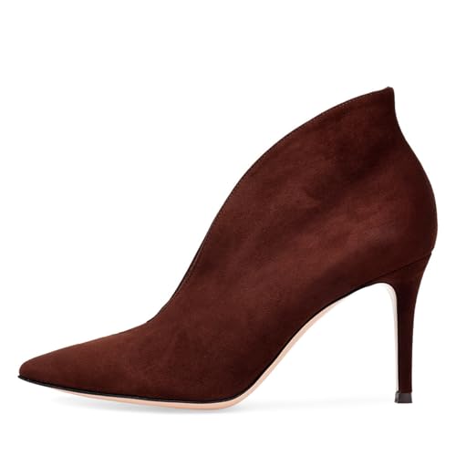 Wtharosa Damen Stiefel Spitz Zehen Stiletto Absatz Umgeschlagene Stiefeletten Für Modenschau Und Abendempfang Weiches PU Futter Bequeme rutschfeste Sohle,Burgundy Frosted,37 EU Wtharosa Damen Stiefel Spitz Zehen Stiletto Absatz Umgeschlagene Stiefeletten Für Modenschau Und Abendempfang Weiches PU Futter Bequeme rutschfeste Sohle,Burgundy Frosted,37 EU von Wtharosa