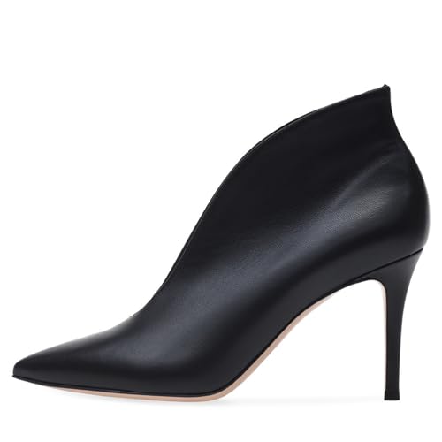 Wtharosa Damen Stiefel Spitz Zehen Stiletto Absatz Umgeschlagene Stiefeletten Für Modenschau Und Abendempfang Weiches PU Futter Bequeme rutschfeste Sohle,Schwarz,45 EU Wtharosa Damen Stiefel Spitz Zehen Stiletto Absatz Umgeschlagene Stiefeletten Für Modenschau Und Abendempfang Weiches PU Futter Bequeme rutschfeste Sohle,Schwarz,45 EU von Wtharosa