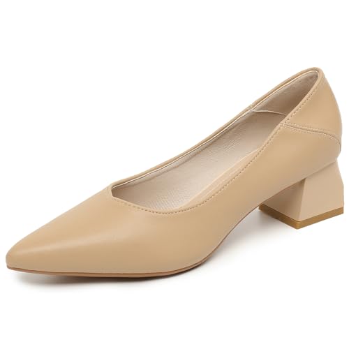 Wtharosa Frauen Spitze Zehenpartie Blockabsatz Pumps Klassische Hofschuhe Büro Hochzeit Arbeit Professionell Party Formelle Kleidung Erhältlich in Beige oder Schwarz,Khaki,34 EU Wtharosa Frauen Spitze Zehenpartie Blockabsatz Pumps Klassische Hofschuhe Büro Hochzeit Arbeit Professionell Party Formelle Kleidung Erhältlich in Beige oder Schwarz,Khaki,34 EU von Wtharosa