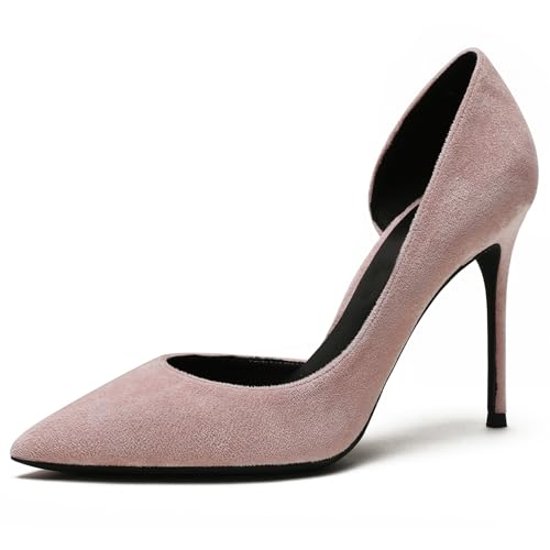 Wtharosa Klassische Pumps Spitze Zehe Stiletto Damen High Heel Court Schuhe Bequeme Abendschuhe Hochheit Formelle Anlässe Büro,Misty pink,39 EU von Wtharosa