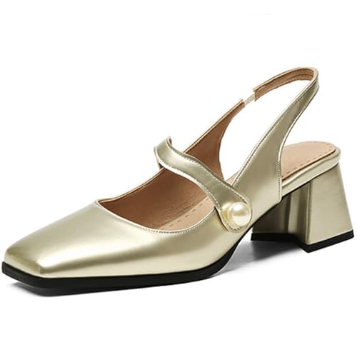 Wtharosa Pumps Damen Lackleder Perlen Riemchen Mary Jane Blockabsatz Quadratspitze Für Arbeit Büro Täglicher Pendelweg,Golden,44 EU Wtharosa Pumps Damen Lackleder Perlen Riemchen Mary Jane Blockabsatz Quadratspitze Für Arbeit Büro Täglicher Pendelweg,Golden,44 EU von Wtharosa