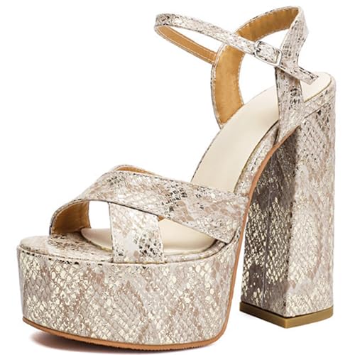 Wtharosa Sandalen Damen Hohe Plateform Blockabsatz Nachtclub Sommer,Apricot,37 EU Wtharosa Sandalen Damen Hohe Plateform Blockabsatz Nachtclub Sommer,Apricot,37 EU von Wtharosa
