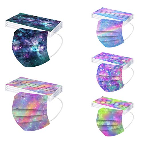Wtinfer 50/100 Stück Mundschutz Kinder Einweg 3 lagig Mund und Nasenschutz Multifunktionstuch Bandana Staubdicht Mundbedeckung Atmungsaktiv Mund-Nasen Bedeckung Halstuch Schals (x05) von Wtinfer
