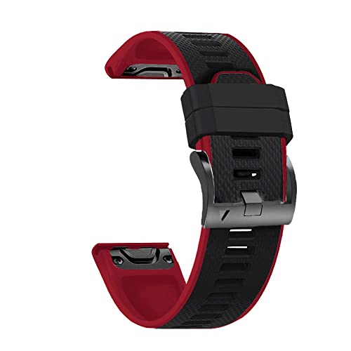 Wtukmo 22 x 26 mm Silikon-Smartwatch-Armband für Garmin Fenix 6X 6 Pro 5X 5 Plus 3HR 935 D2 MK2, Schnellverschluss-Armband, Zubehör, 26mm Fenix5X 5XPlus, Achat von Wtukmo