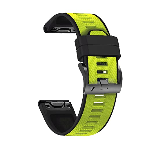 Wtukmo 22 x 26 mm Silikon-Smartwatch-Armband für Garmin Fenix 6X 6 Pro 5X 5 Plus 3HR 935 D2 MK2, Schnellverschluss-Armband, Zubehör, 26mm Fenix5X 5XPlus, Achat von Wtukmo