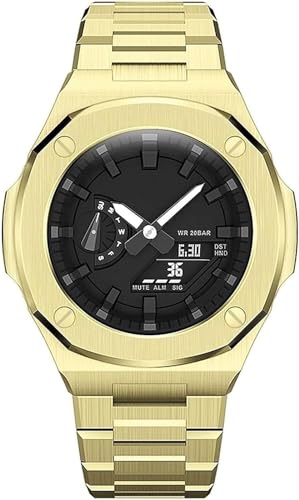 Wtukmo GA2100 Home Oak Ganzmetall-Lünettenarmband, einfacher Stil, in einem Uhrenarmband, Mod Kit, Edelstahl, für Herren, GA2100 Zubehör, Ga2100, Achat Wtukmo GA2100 Home Oak Ganzmetall-Lünettenarmband, einfacher Stil, in einem Uhrenarmband, Mod Kit, Edelstahl, für Herren, GA2100 Zubehör, Ga2100, Achat von Wtukmo