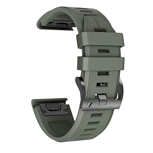 Wtukmo Silikon-Lederband für Garmin Fenix 5 5X Plus 6 6X Pro 7 7X 3 3HR 945 Smartwatch-Armband Quick Fit 26 22 mm Armbänder, 26mm Fenix5X 5XPlus, Achat von Wtukmo