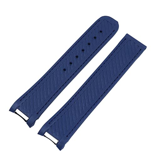 Wtukmo Uhrenarmband aus Gummi für Omega Seamaster 300 AT150 Aqua Terra, ultraleicht, 8900 Stahlschnalle, 20 mm, With Black Buckle, Achat von Wtukmo