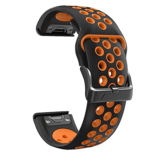 Wtukmo Uhrenarmband für Garmin Enduro Fenix 7 7X 6X 6 Pro Solar 5X 5 Plus 3 HR Descent MK1 MK2 Uhrenarmband aus Silikon, 22mm Fenix 7, Achat von Wtukmo