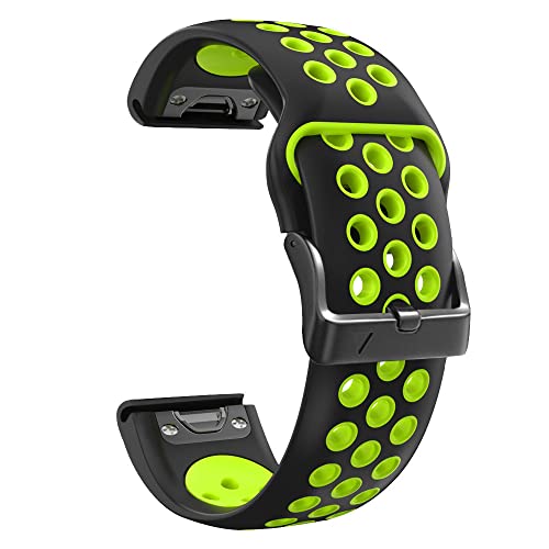 Wtukmo Uhrenarmband für Garmin Enduro Fenix 7 7X 6X 6 Pro Solar 5X 5 Plus 3 HR Descent MK1 MK2 Uhrenarmband aus Silikon, 26mm Fenix 3 HR D2, Achat von Wtukmo