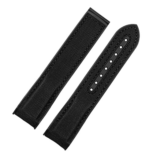 Wtukmo Uhrenarmband für Omega Seamaster 300 Ocean Uhrenarmband, Silikon, 20 mm, 22 mm, Schwarz / Blau / Orange, 22 mm, Achat von Wtukmo