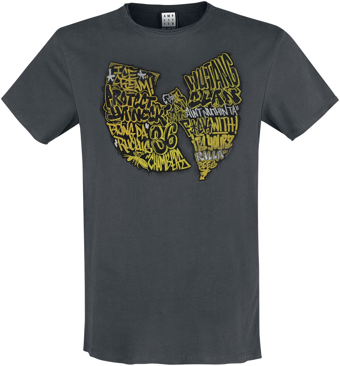 Wu-Tang Clan Amplified Collection - Graffiti Logo T-Shirt charcoal in L von Wu-Tang Clan