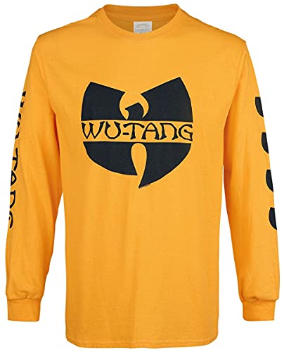 Wu-Tang Clan Black Logo Männer Langarmshirt gelb L 100% Baumwolle Band-Merch, Bands von Wu-Tang Clan