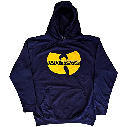 Wu-Tang Clan Kapuzenpullover Band Logo Neu Offiziell Unisex Navy Blau Größe M von Wu-Tang Clan