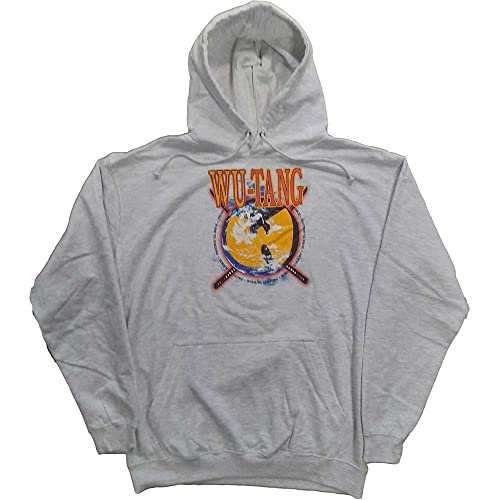 Wu-Tang Clan Kapuzenpullover Protect Ya Neck Band Logo Nue offiziell Herren Grau L von Wu-Tang Clan