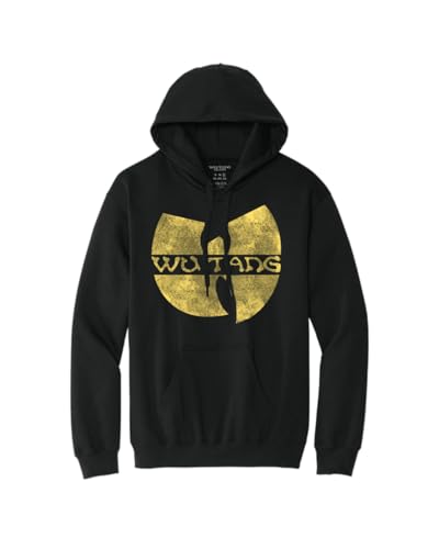 Wu-Tang Clan Kapuzenpullover mit Used-Logo, Schwarz, X-Large von Wu-Tang Clan