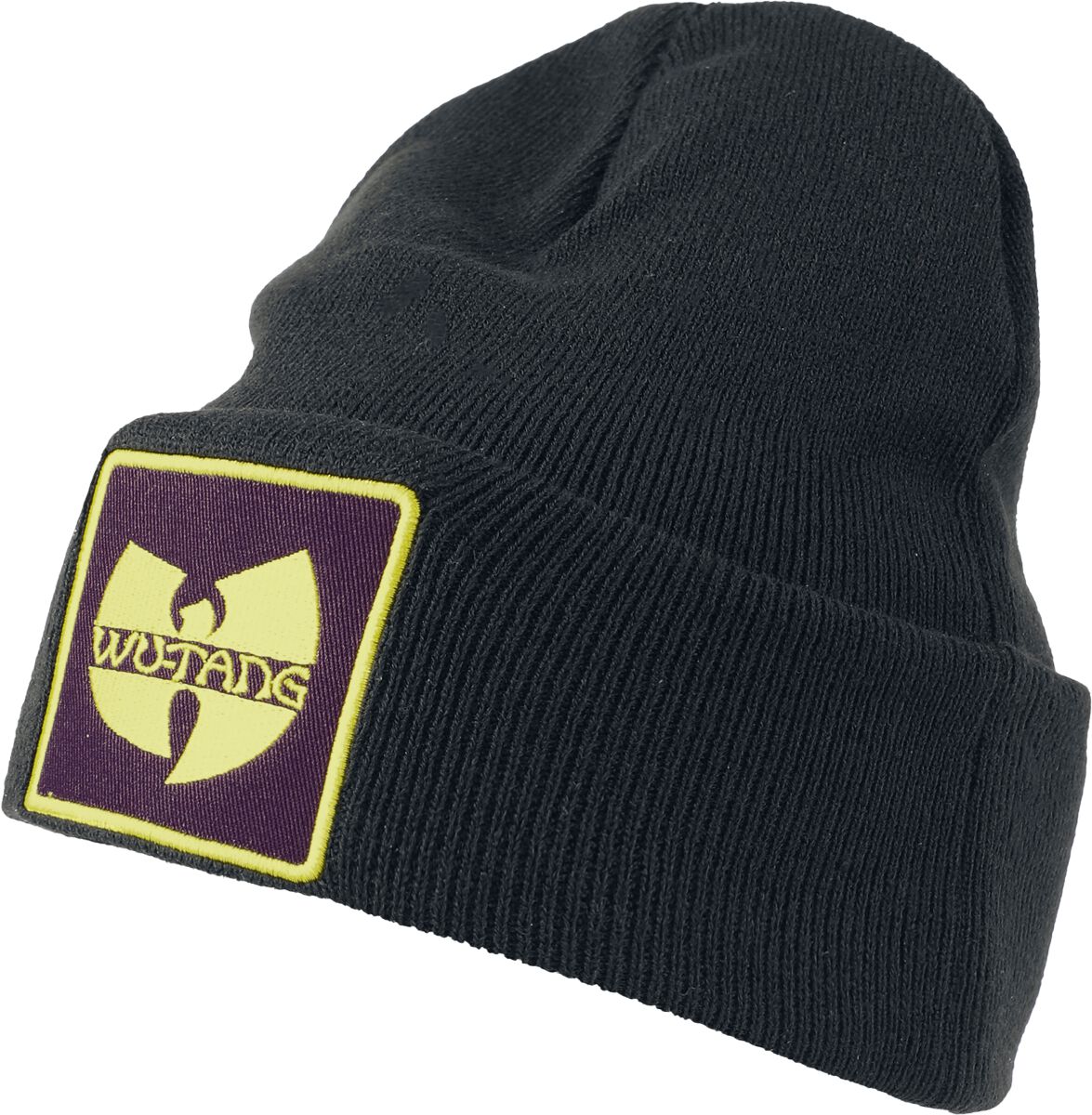 Wu-Tang Clan Mütze - Amplified Collection - Patch Beanie - schwarz  - Lizenziertes Merchandise! von Wu-Tang Clan