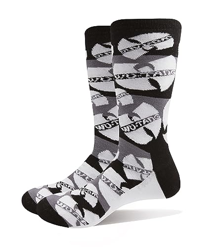 Wu-Tang Clan Socken Logos Monochrome Logo Nue offiziell Herren Schwarz (UK SIZE UK Size 7-11 von Wu-Tang Clan