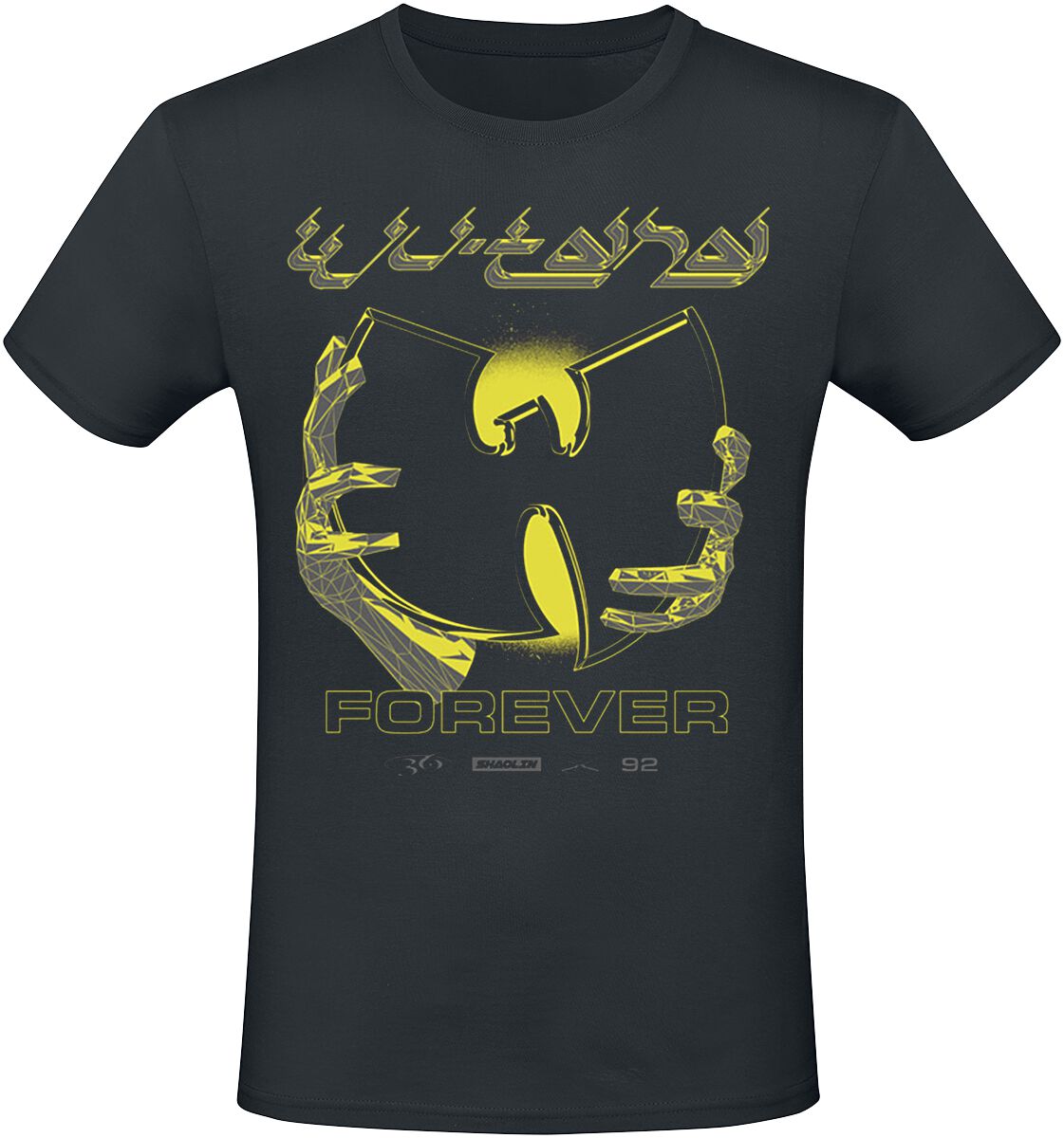 Wu-Tang Clan T-Shirt - Forever Chrome - S bis M - für Männer - Größe M - schwarz  - Lizenziertes Merchandise! von Wu-Tang Clan