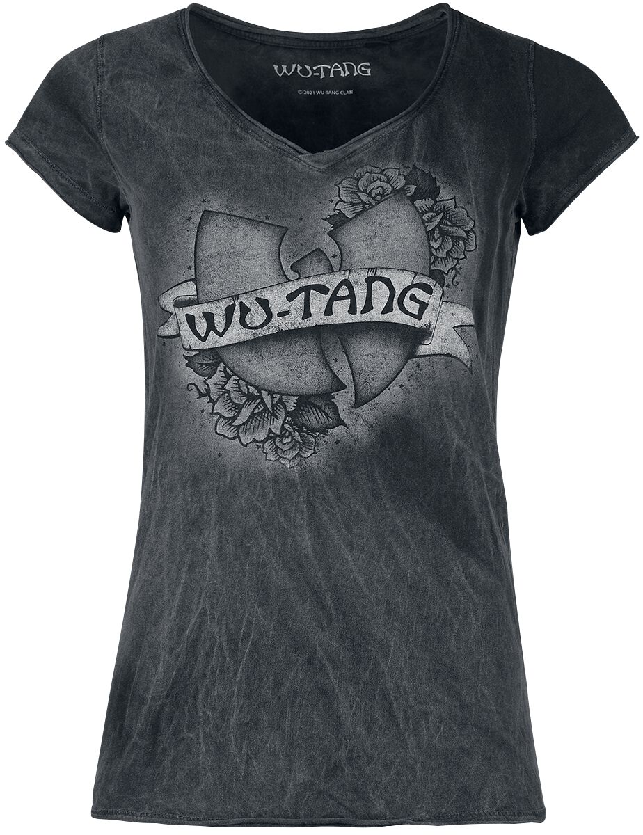 Wu-Tang Clan T-Shirt - Tattoo Logo - S bis 3XL - für Damen - Größe L - schwarz  - Lizenziertes Merchandise! von Wu-Tang Clan