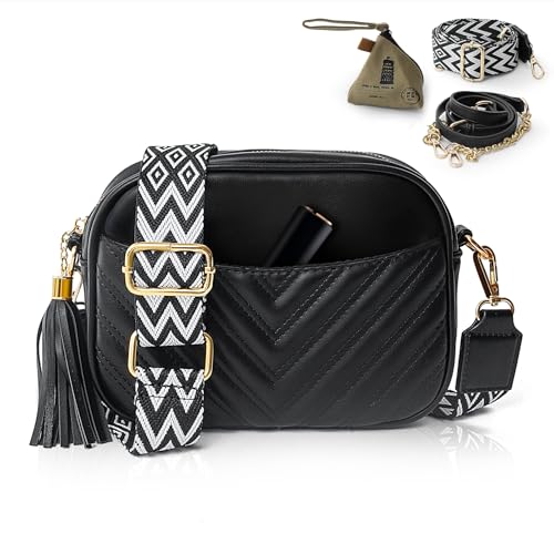 Wuciray Kleine Umhängetasche Damen Leder Crossbody Crossover Bag Klein mit Breiter Gurt Handtasche Kleine Umhängetaschen Damen Schwarz Crossbody Bag Damen Schwarz Leder Handtasche Damen Klein Wuciray Kleine Umhängetasche Damen Leder Crossbody Crossover Bag Klein mit Breiter Gurt Handtasche Kleine Umhängetaschen Damen Schwarz Crossbody Bag Damen Schwarz Leder Handtasche Damen Klein von Wuciray