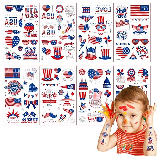 Wudaizhi Unabhängigkeitstag Tattoo Aufkleber USA Festival Einweg-Fake-Tattoo Amerikanischer Nationalfeiertag Partydekorationen Wudaizhi Unabhängigkeitstag Tattoo Aufkleber USA Festival Einweg-Fake-Tattoo Amerikanischer Nationalfeiertag Partydekorationen von Wudaizhi