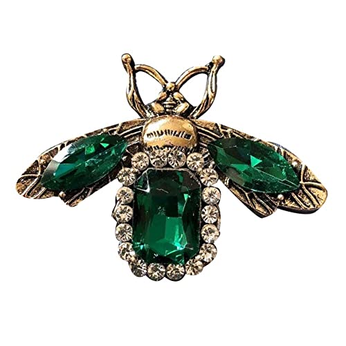 Vintage Kristallbiene Brosche Insektkragen Pin Bienen Broschen Für Frauen Kleidung Schal Clip Rhinestone Brosche Schmuck Geschenk von Wudaizhi