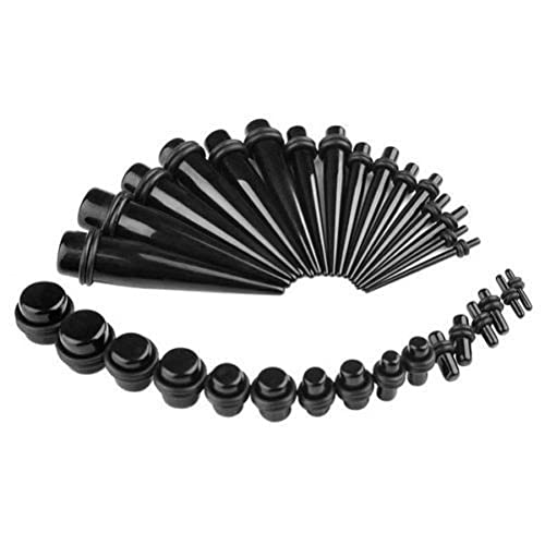 Wudaizhi 18pcs Verjüngungszeiten Kit Tunnel Expansion Ohren Ohren Taper -dehnungs -piercing -kit Für Männer Und Frauen Körper Piercing -verjüngung Schmuck Schmuck von Wudaizhi