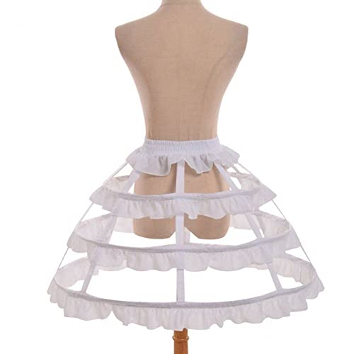 Damen Crinoline Petticoat - 2 Reifen kurzer Rock Slip für Hochzeiten und Brautkleider von Wudaizhi