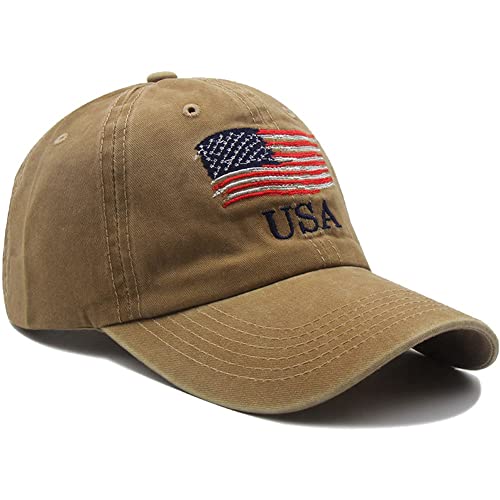 Wudaizhi Männer Usa Flag Baseball Cap Sommer Militärhut Unisex American Independence Day Outdoor Sport Caps Casual Melable Hüte von Wudaizhi