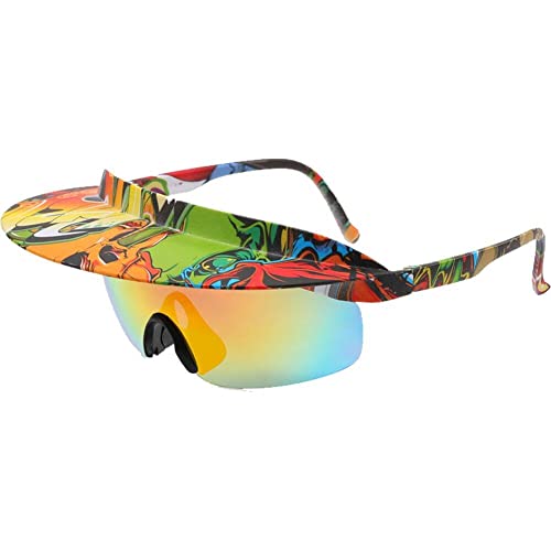 Wudaizhi Radsportgläser Einteilige Visier-sonnenbrille Mit Schwim Outdoor Übergroße Sonnenbrille Mode Sport Brillen Für Outdoor von Wudaizhi