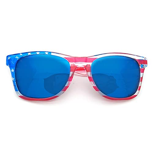 Wudaizhi Usa Flagge Sonnenbrille Klassische Art Retro Shades Augenbrille Unisex Für Männer Frauen Golf Radfahren Sport Angeln Reisen von Wudaizhi