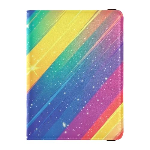 Pride Month Reisepasshülle aus Leder mit Regenbogenstreifen, Diebstahlschutz, Reisepasshülle für Damen, Reisedokumente Pride Month Reisepasshülle aus Leder mit Regenbogenstreifen, Diebstahlschutz, Reisepasshülle für Damen, Reisedokumente von Wudan