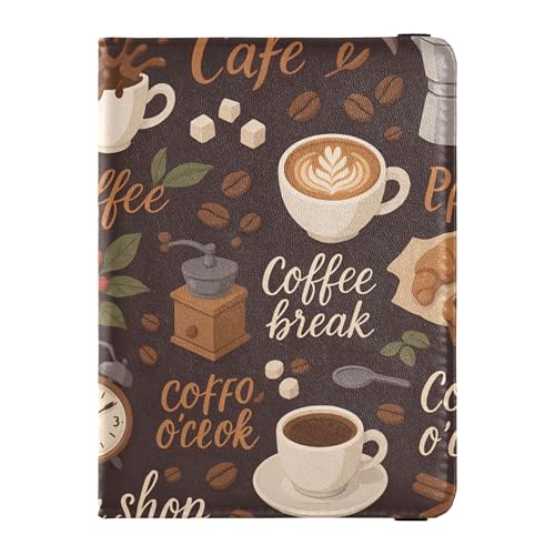 Reisepasshülle aus Leder, Diebstahlschutz, Reisepasshalter für Herren, Reisezubehör von Wudan