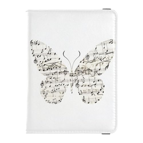 Reisepasshülle aus Leder, mit Schmetterlingsmotiv, wasserdicht, für Herren, Reise-Organizer von Wudan