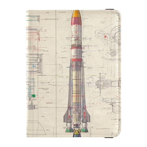 Rockets Reisepasshülle aus Leder für Reisen, sicherer versteckter Geldhalter für Frauen, Reisedokumente von Wudan