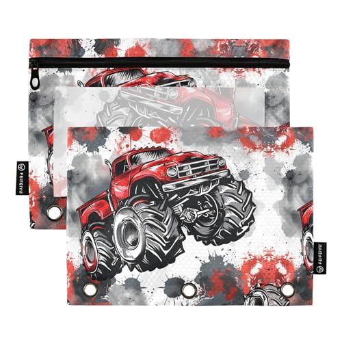 Wudan Monster Krawatte Dye Trucks 3 Ringe Binder Bleistiftbeutel 2 Pack Reißverschluss Aufbewahrungstasche Bleistift Fall Mit Reißverschluss Schreibwaren Zubehör Bürobedarf Wudan Monster Krawatte Dye Trucks 3 Ringe Binder Bleistiftbeutel 2 Pack Reißverschluss Aufbewahrungstasche Bleistift Fall Mit Reißverschluss Schreibwaren Zubehör Bürobedarf von Wudan