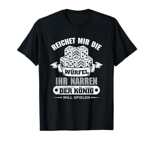 Würfel Brettspiele T-Shirt für Damen und Herren, Schwarz, S Würfel Brettspiele T-Shirt für Damen und Herren, Schwarz, S von Würfel Spiele