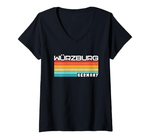 Damen Würzburgerin Würzburger Würzburg T-Shirt mit V-Ausschnitt Damen Würzburgerin Würzburger Würzburg T-Shirt mit V-Ausschnitt von Würzburgerin Würzburger Würzburg Shop