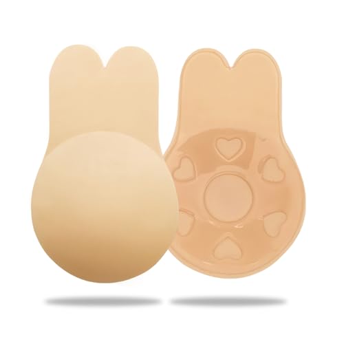 Wuiil Klebe BH,Unsichtbarer,Trägerloser Selbstklebender Klebe-BH,Mit Push up Effekt Und Unsichtbarem Design,Wiederverwendbare,Für Alle Rückenfreien Kleidungsstücke Und Brautkleider von Wuiil