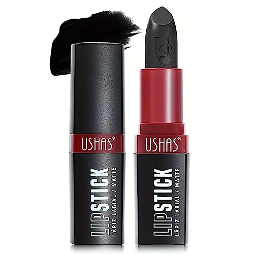 Lippenstift Schwarze Frauen | Cooles Lippenkosmetik-Lippenstift-Make-up,Hochwirksames mattschwarzes Lippenkosmetik, hochpigmentierter Lippenstift spendet den Lippen Feuchtigkeit für Mädchen, Wukesify von Wukesify